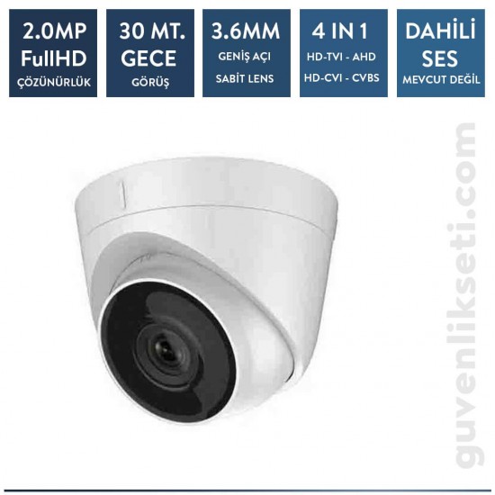 Techvision TC-12236H 2mp Plastik Dome Kamera